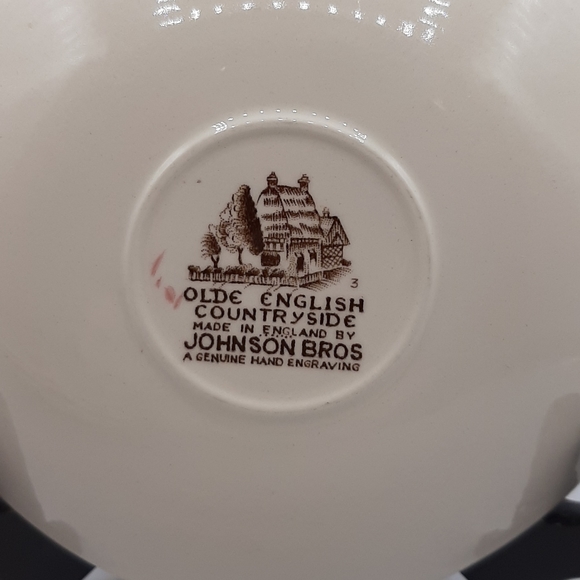 Vintage Johnson Bros Olde English Countryside 4 Saucer Plates 5.5" England - Picture 4 of 6